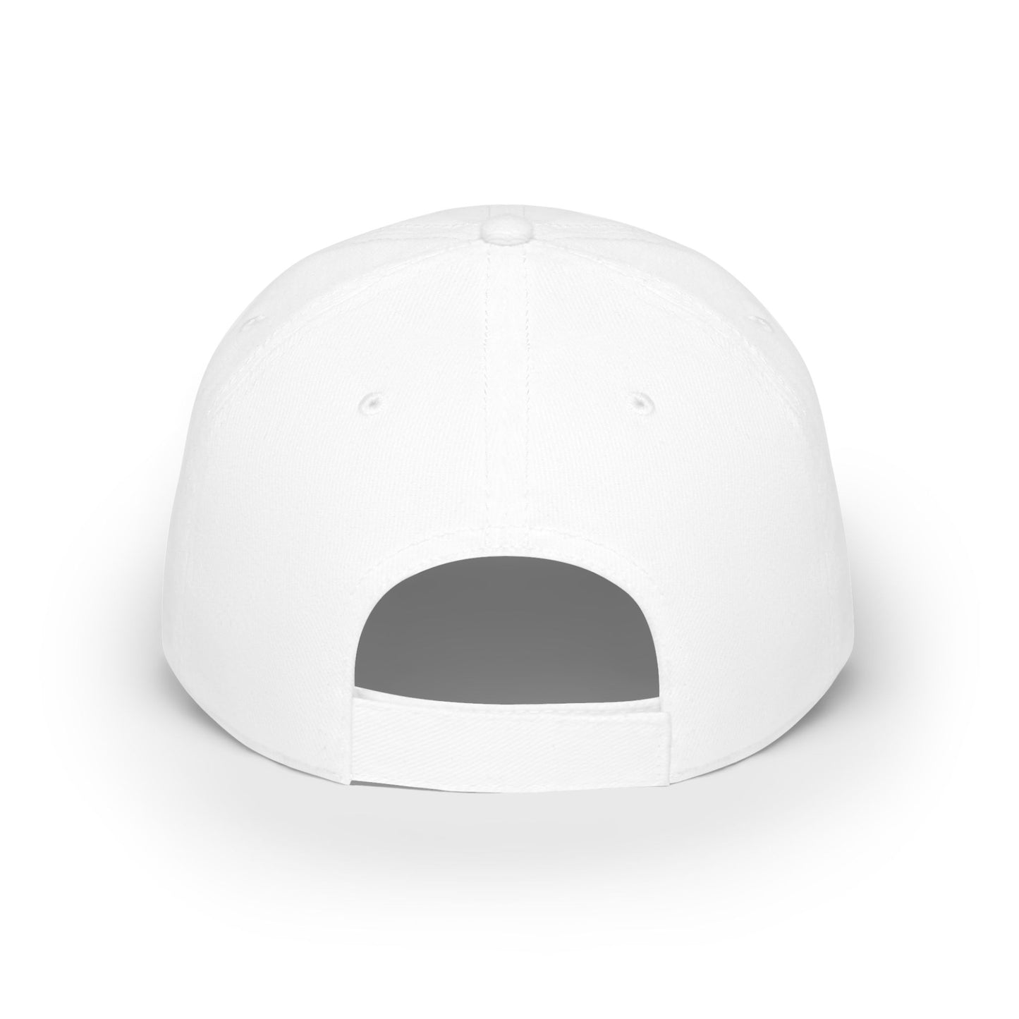 Football Is Sexy White Low Profile Baseball Cap / Hat - Pink Logo
