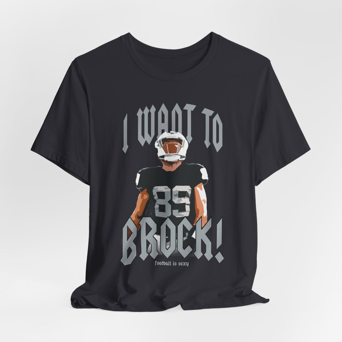 I want to BROCK Unisex Jersey Short Sleeve Tee - Las Vegas Black Jersey