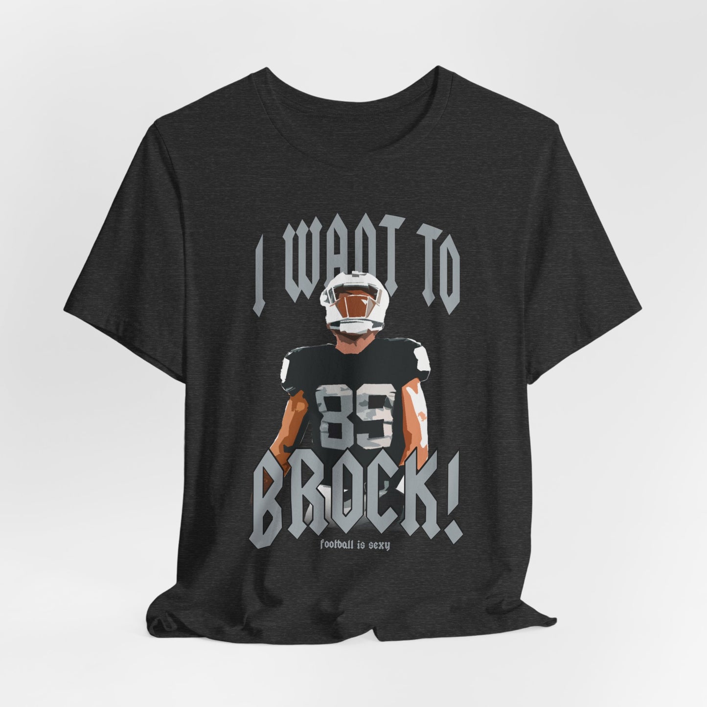 I want to BROCK Unisex Jersey Short Sleeve Tee - Las Vegas Black Jersey