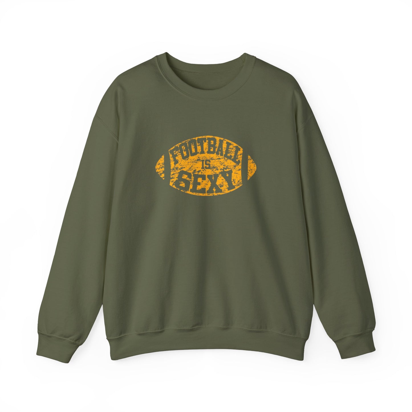 Football is Sexy Purple/Yellow Logo - Unisex Heavy Blend - Crewneck Sweatshirt