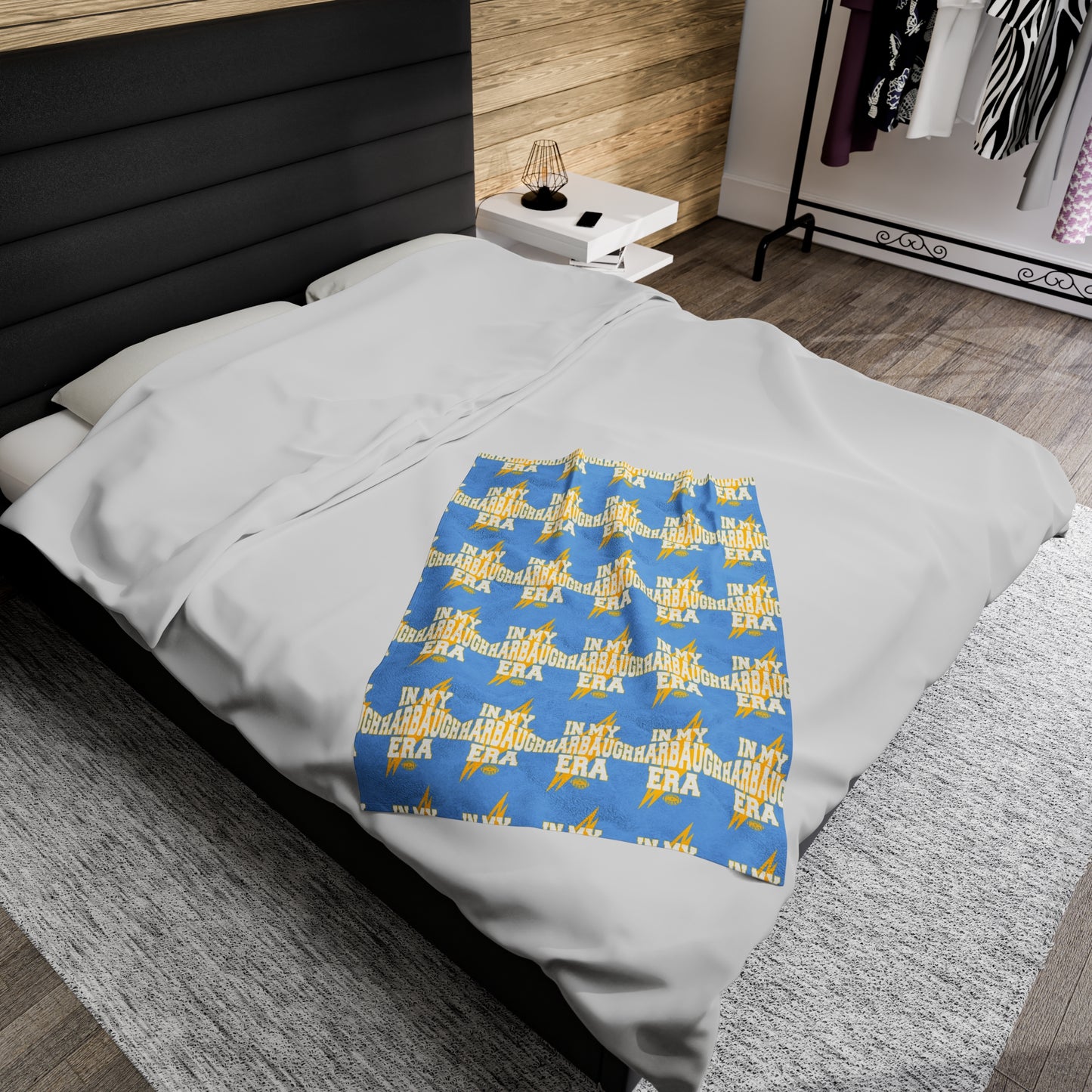 In My Harbaugh Era - San Diego Velveteen Plush Blanket