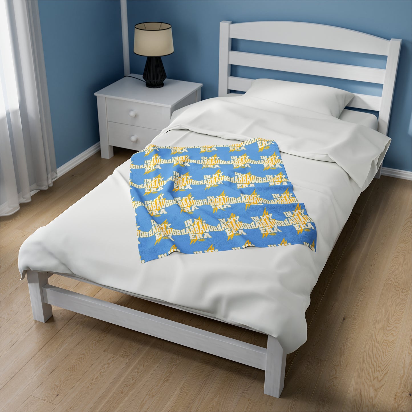 In My Harbaugh Era - San Diego Velveteen Plush Blanket