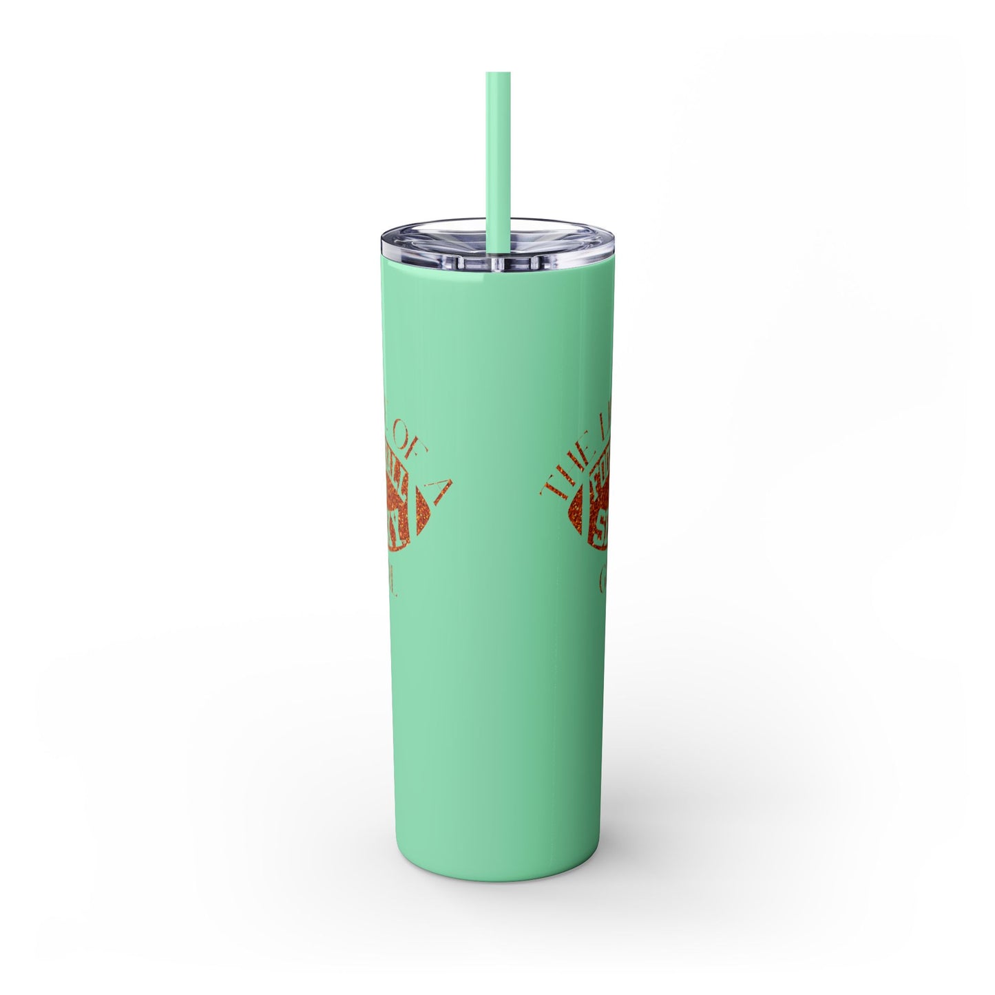 The Life of a Football Girl Skinny Tumbler, 20oz