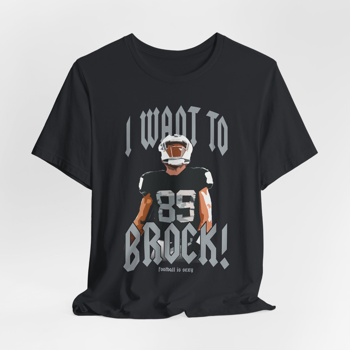 I want to BROCK Unisex Jersey Short Sleeve Tee - Las Vegas Black Jersey