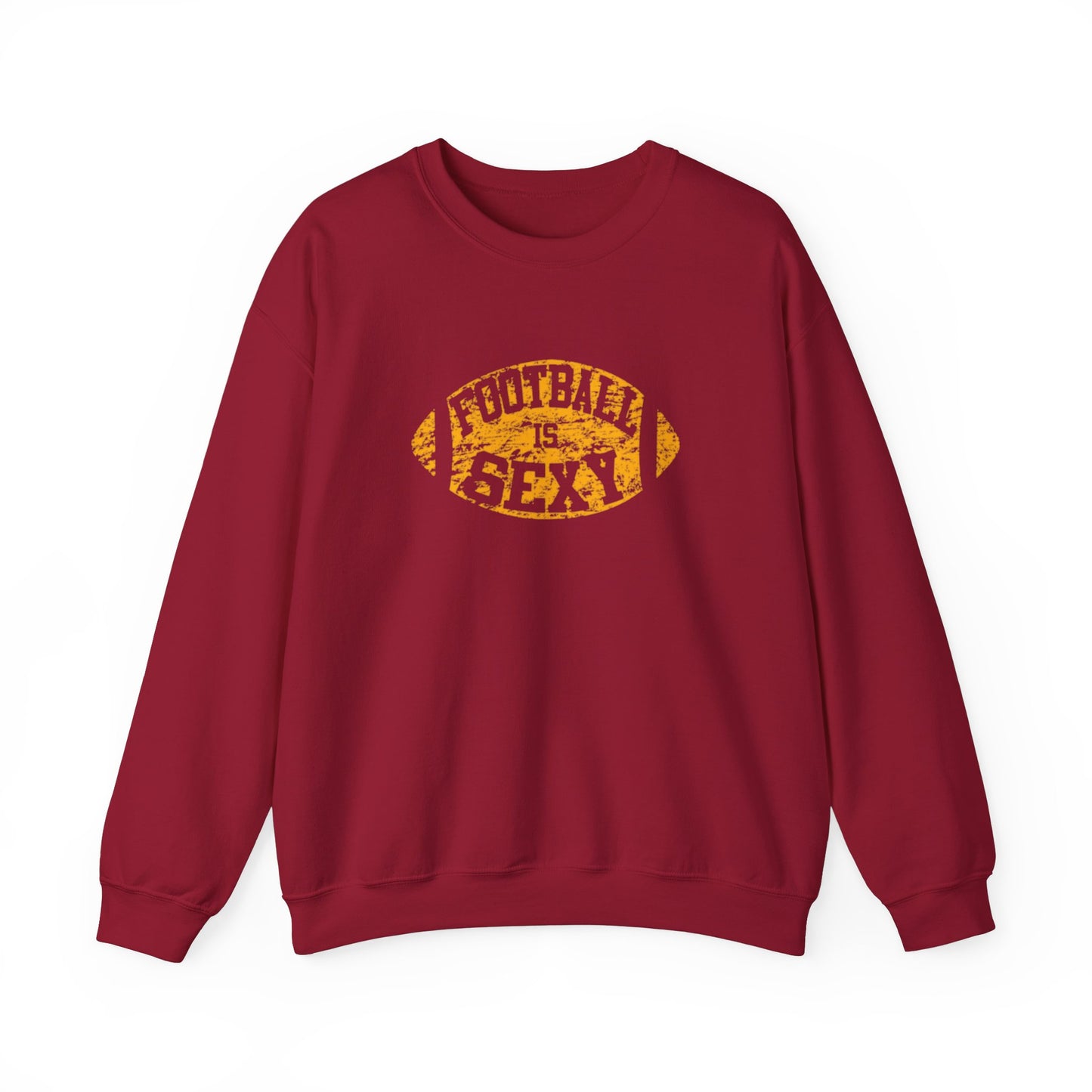 Football is Sexy Purple/Yellow Logo - Unisex Heavy Blend - Crewneck Sweatshirt