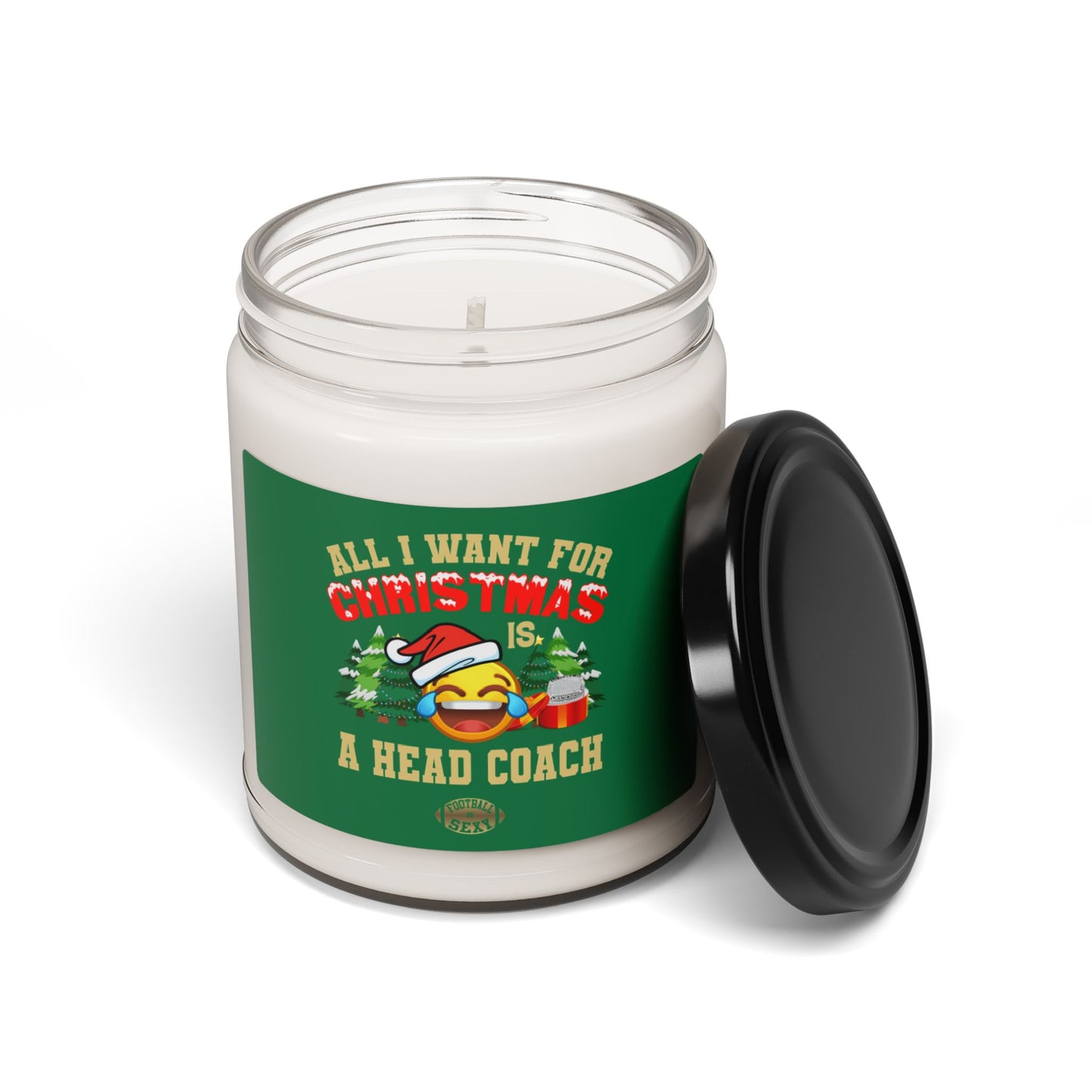 All I Want For Christmas is a Head Coach' -Scented Soy Candle, 9oz
