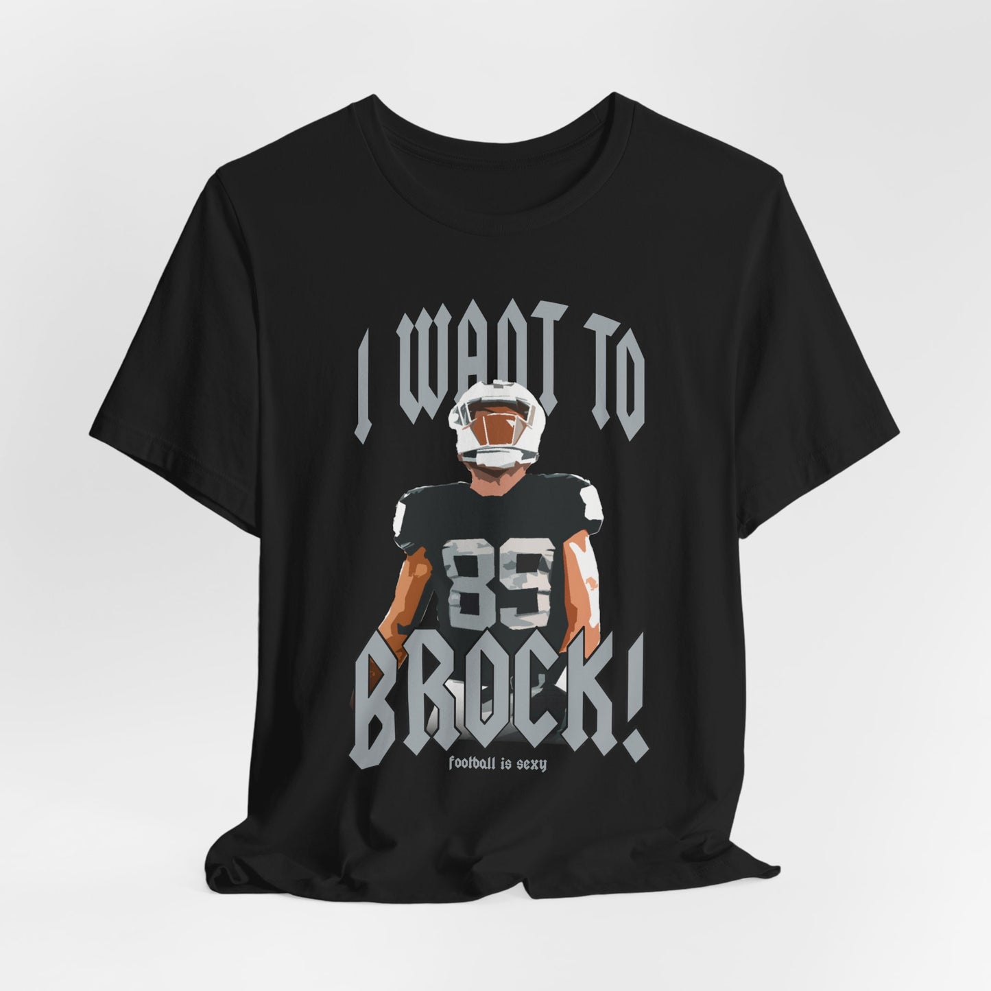 I want to BROCK Unisex Jersey Short Sleeve Tee - Las Vegas Black Jersey
