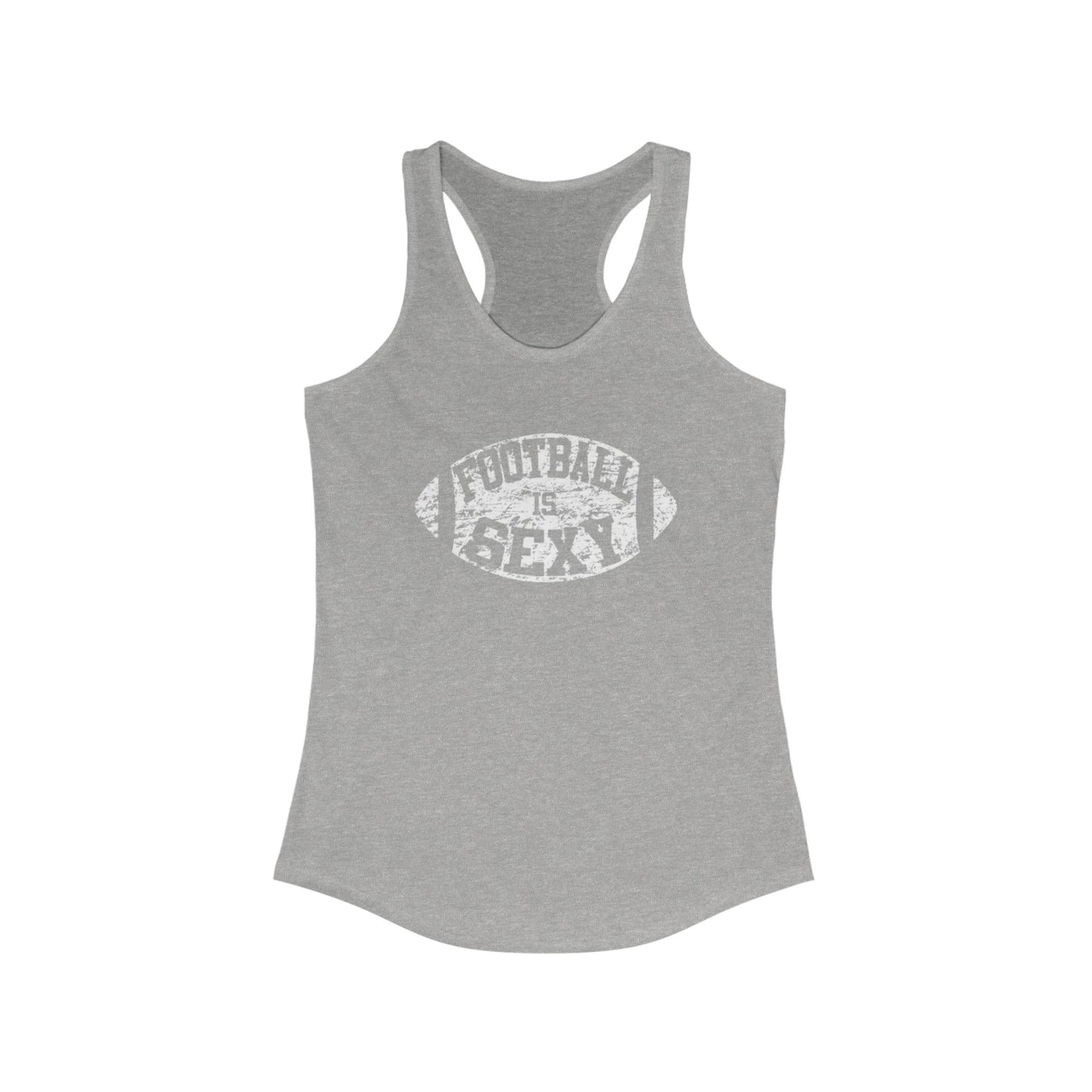 Football is Sexy Racerback Tank - White