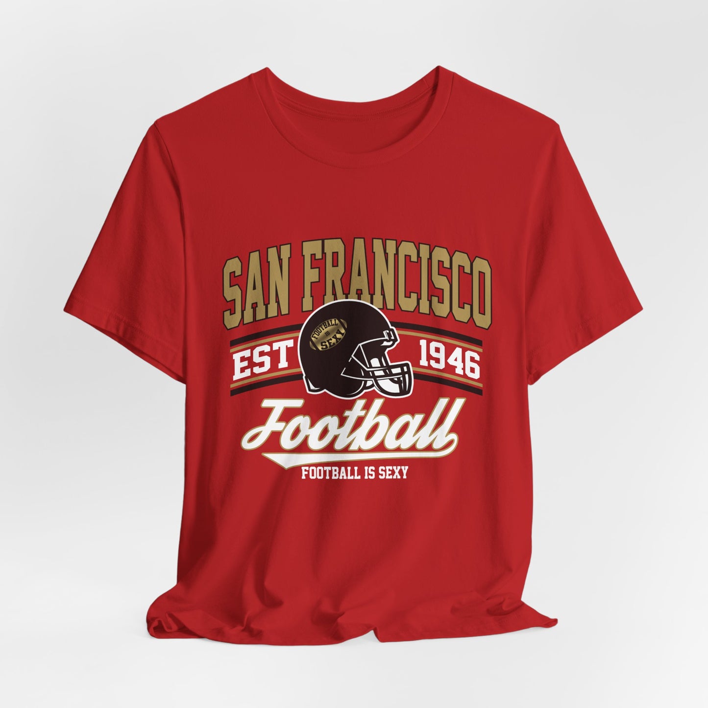 San Francisco Football Est. 1946 Gold Outline Lounge Crew
