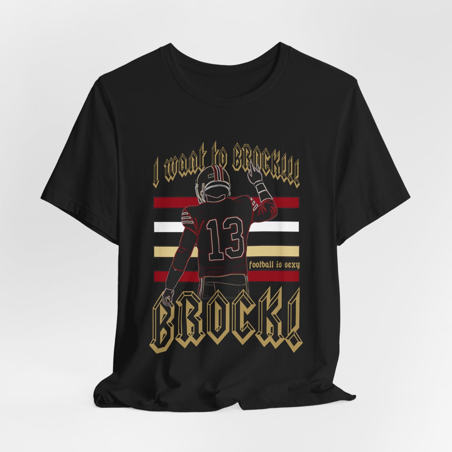 San Francisco I Want to Brock! Striped Lounge Crew T-shirt