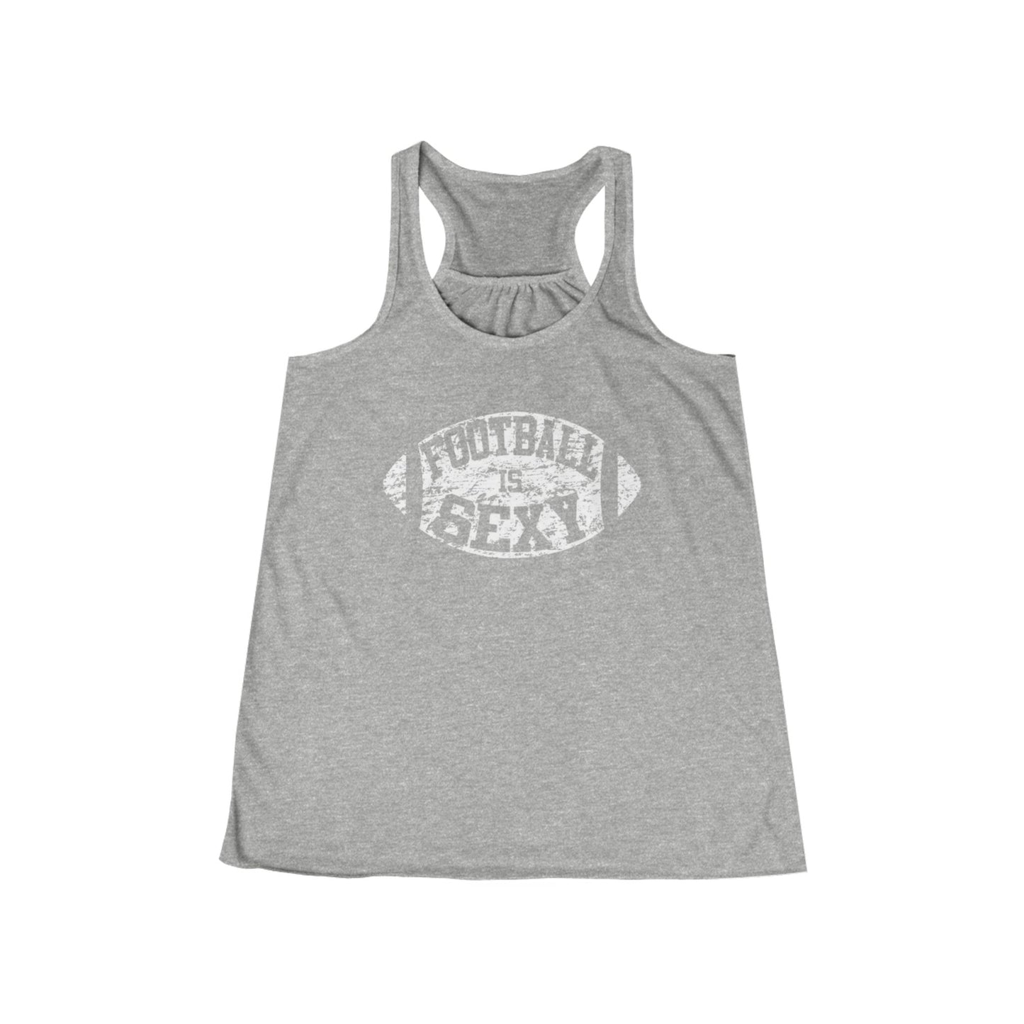 Football Is Sexy Flowy Tank - White