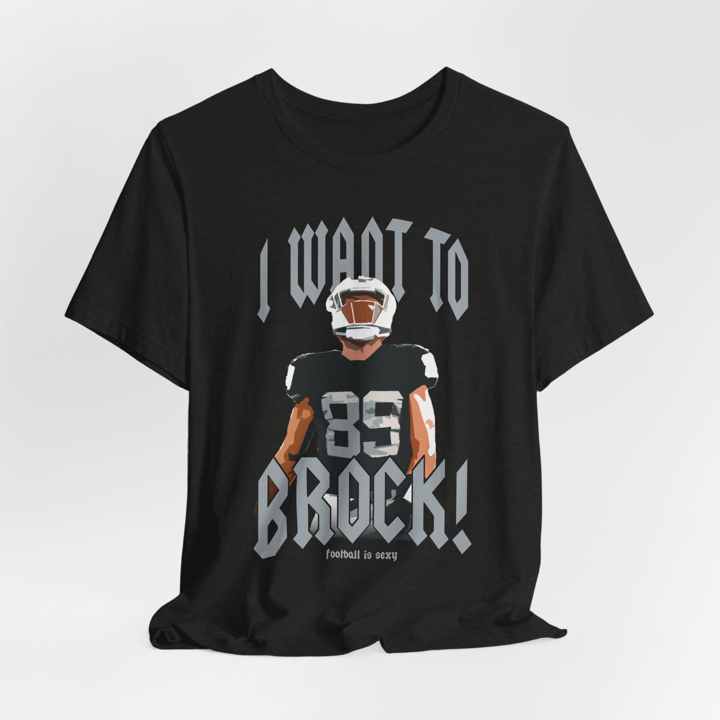 I want to BROCK Unisex Jersey Short Sleeve Tee - Las Vegas Black Jersey
