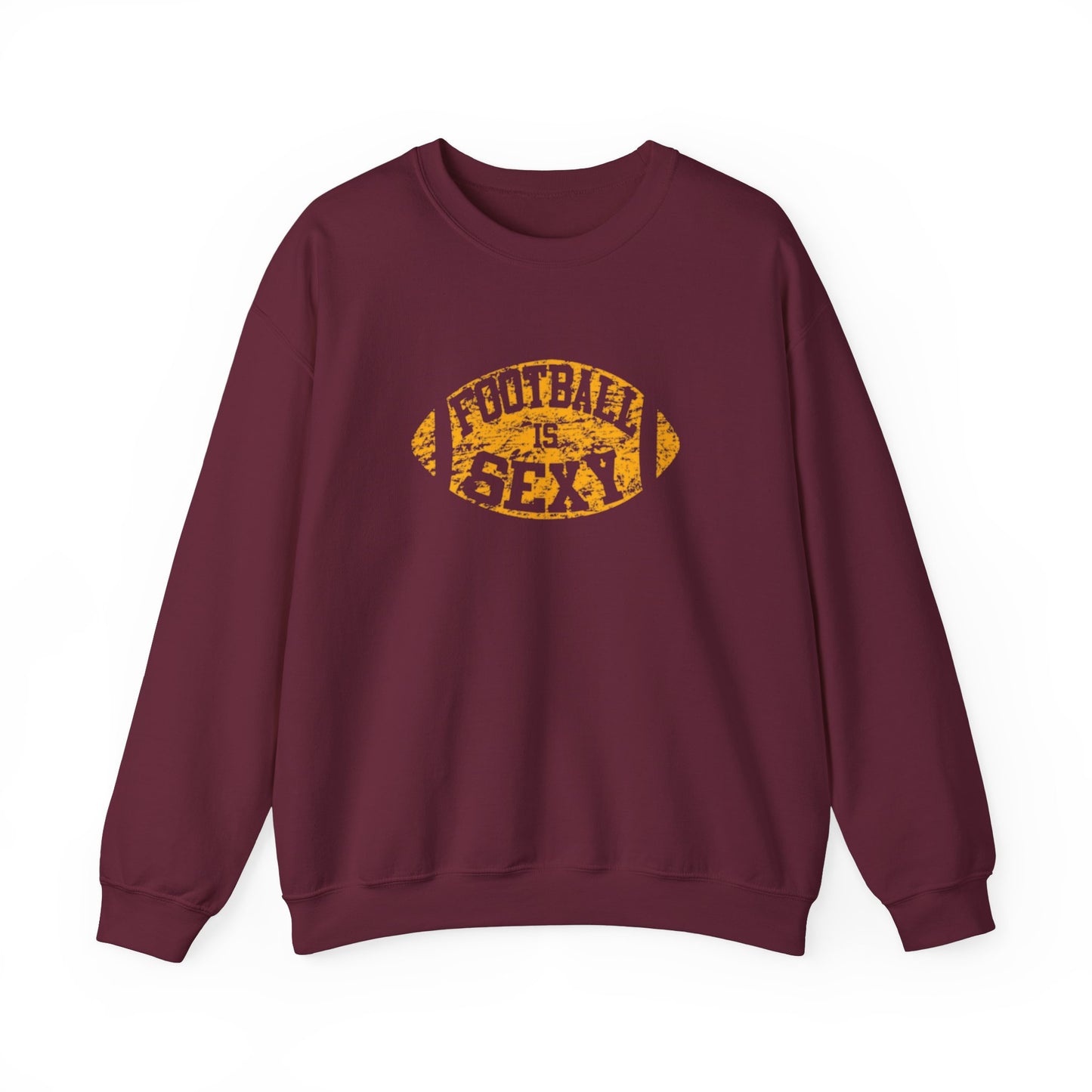 Football is Sexy Purple/Yellow Logo - Unisex Heavy Blend - Crewneck Sweatshirt