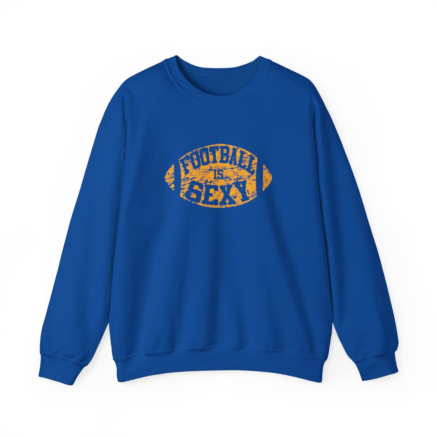 Football is Sexy Purple/Yellow Logo - Unisex Heavy Blend - Crewneck Sweatshirt