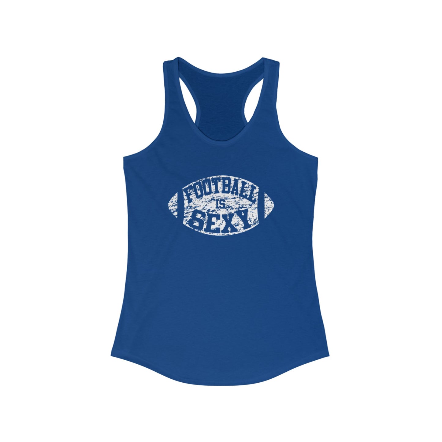 Football is Sexy Racerback Tank - White