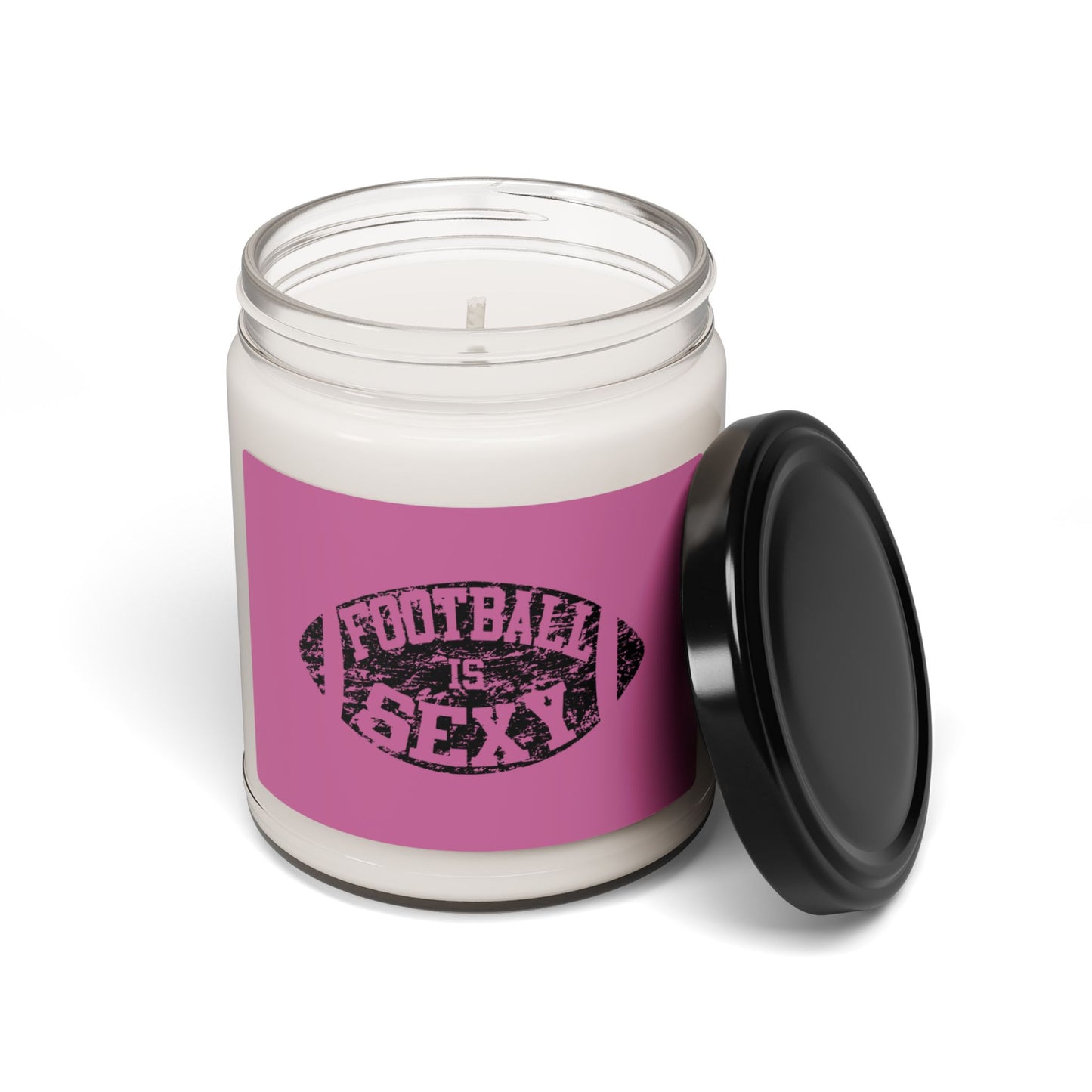 Football Is Sexy PINK Scented Soy Candle, 9oz