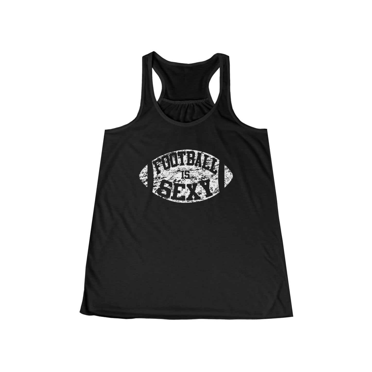 Football Is Sexy Flowy Tank - White