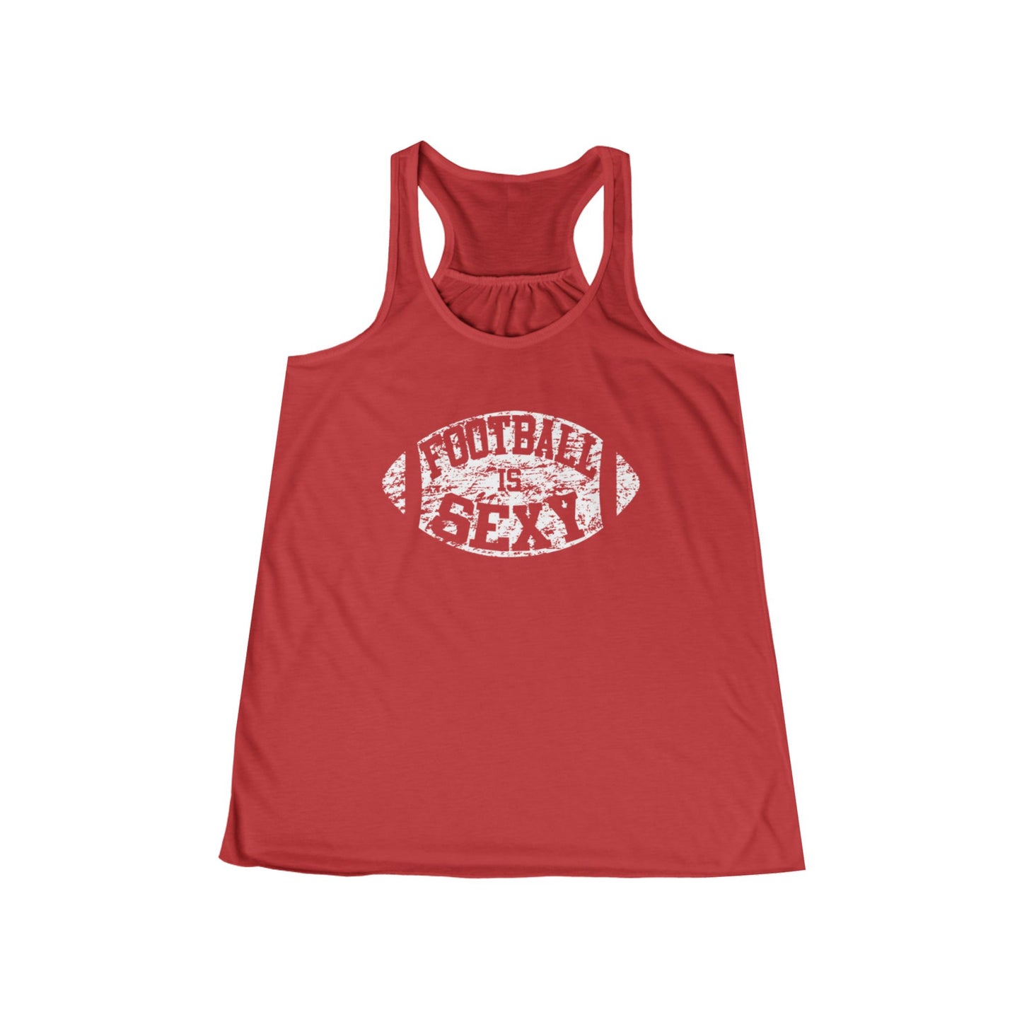 Football Is Sexy Flowy Tank - White