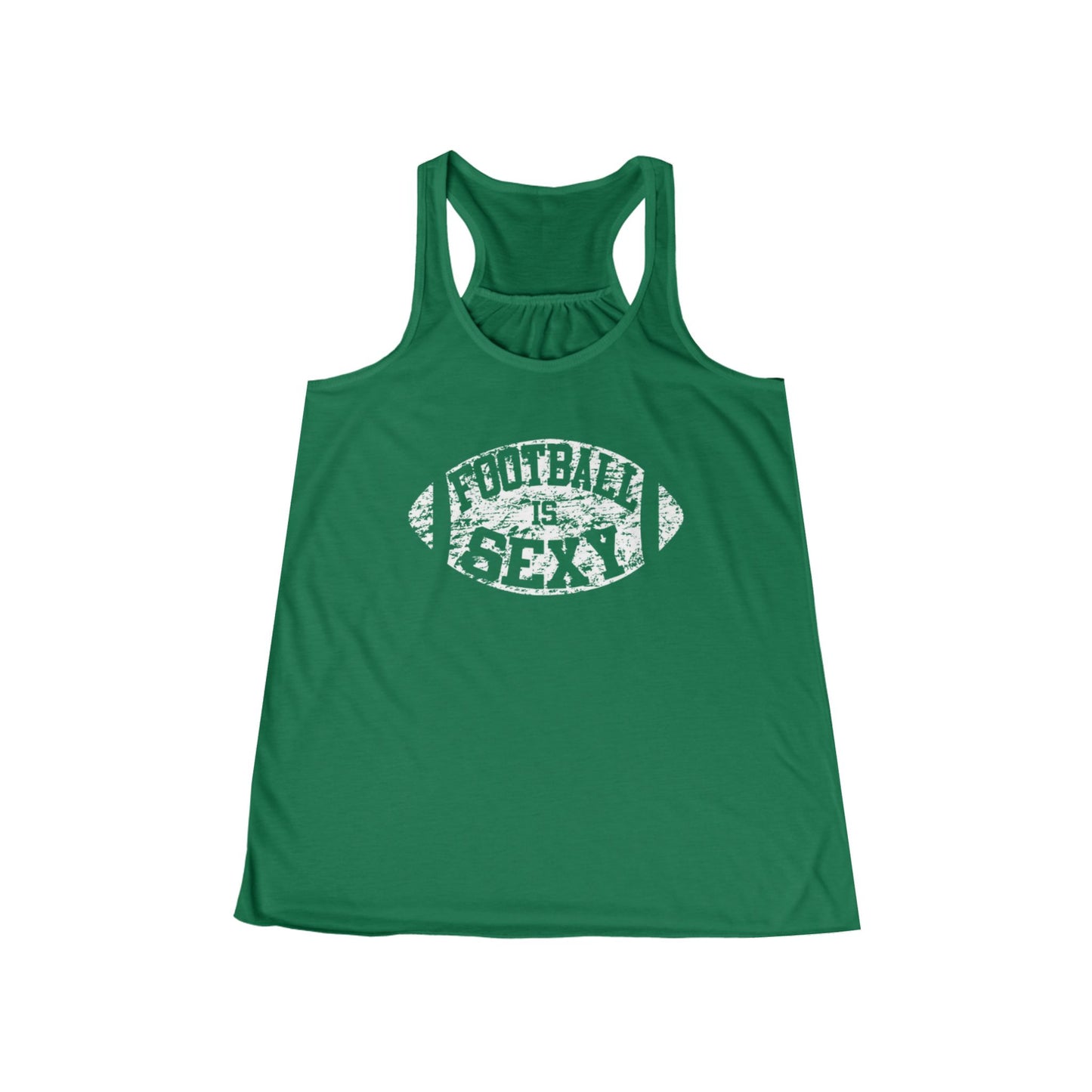 Football Is Sexy Flowy Tank - White