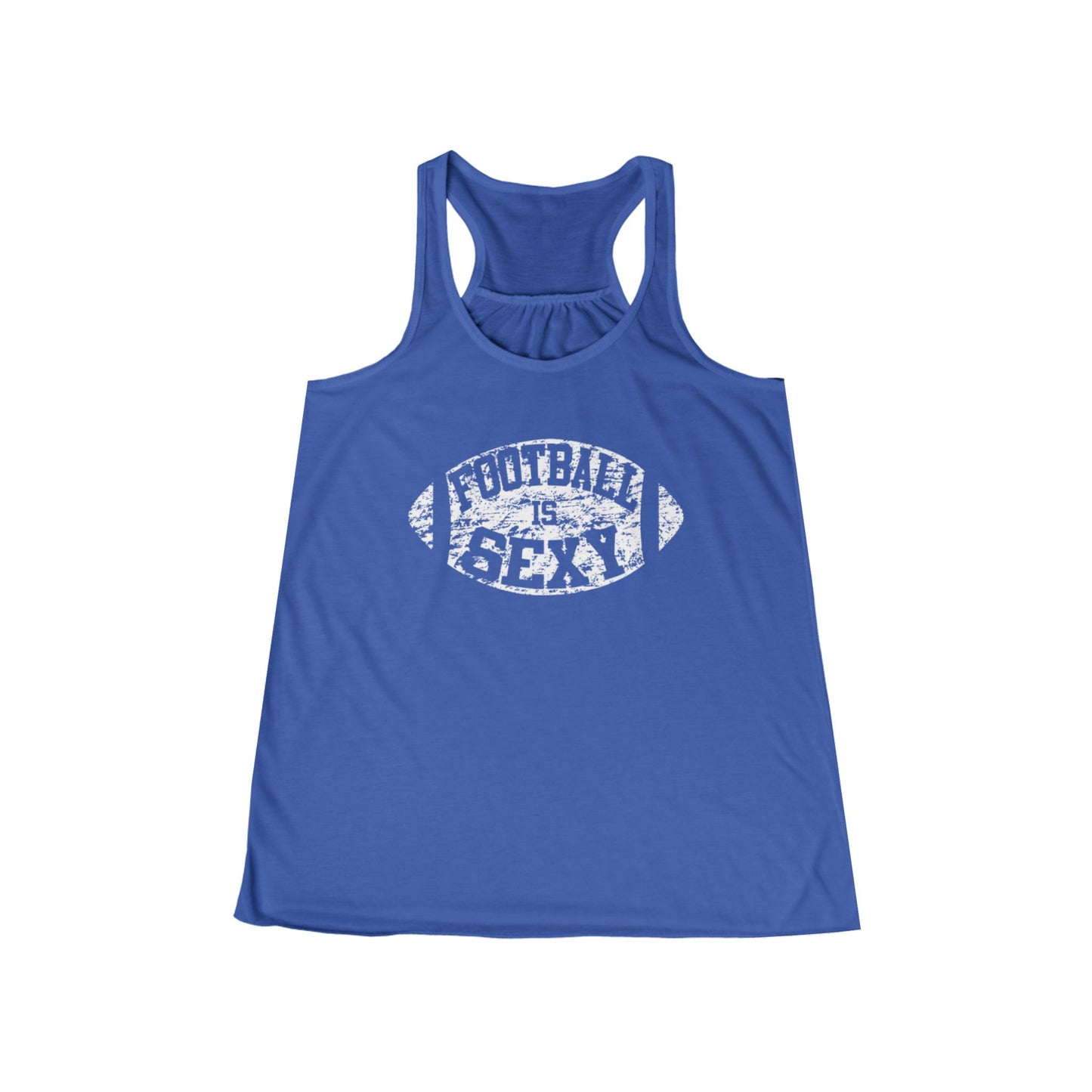 Football Is Sexy Flowy Tank - White