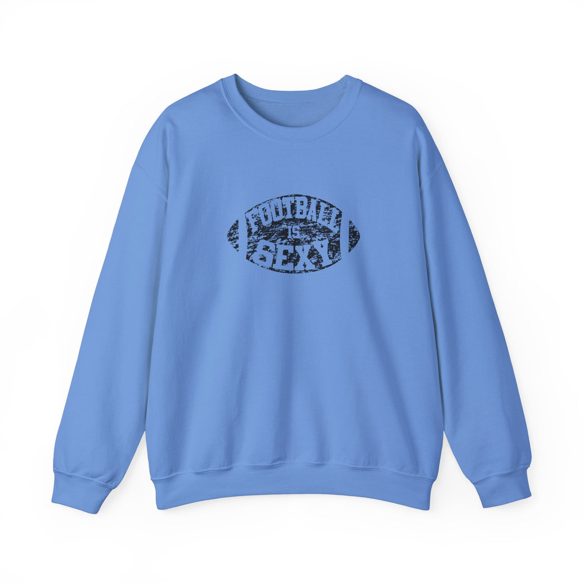 Football Is Sexy - Crew Sweatshirt - Orange/Black Logo