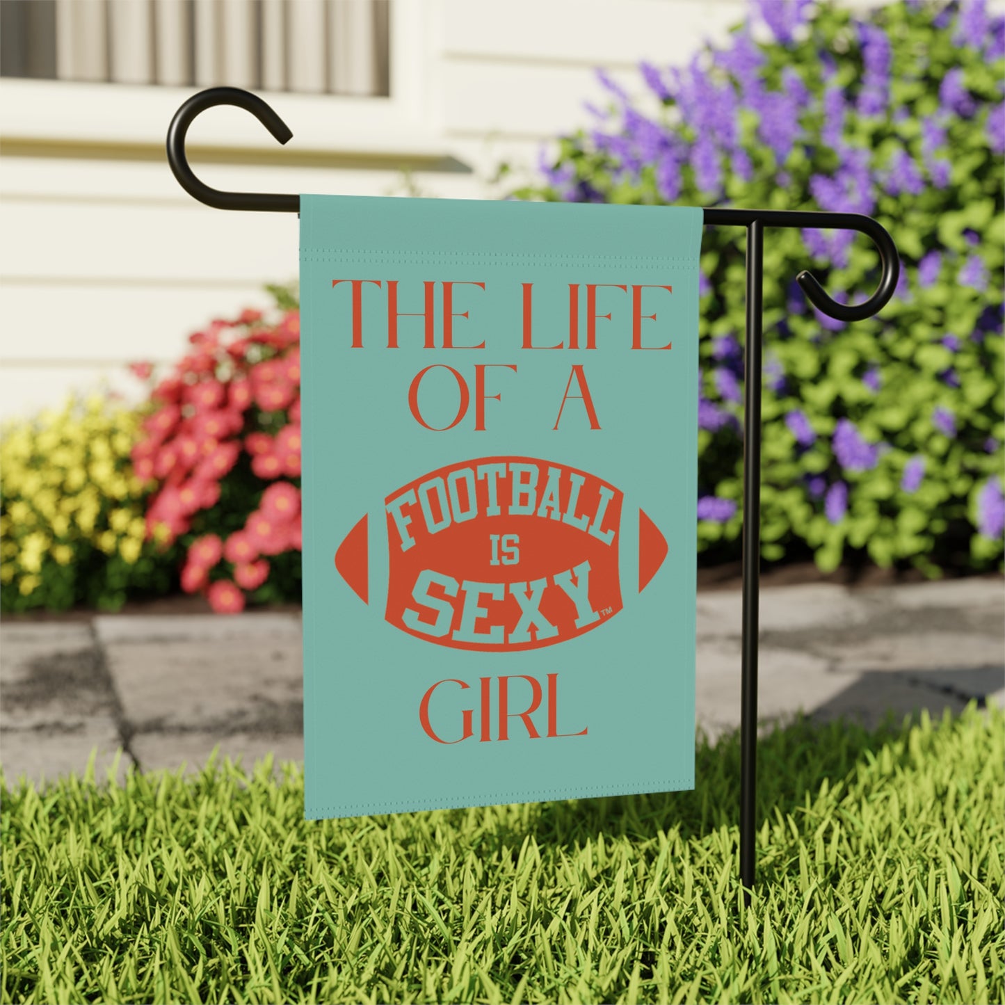 The Life of a FIS Girl Garden Banner | Blue & Orange