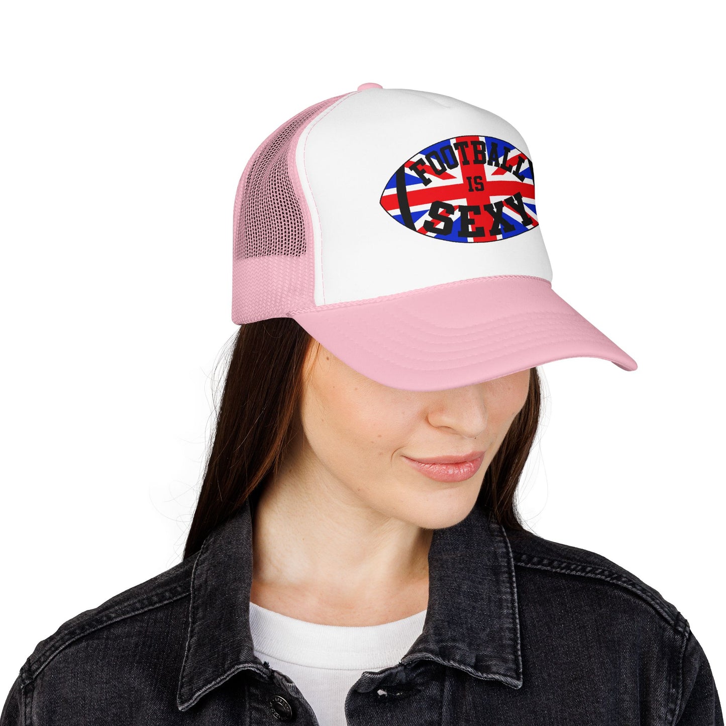 UK Flag Football Is Sexy Foam Trucker Hat