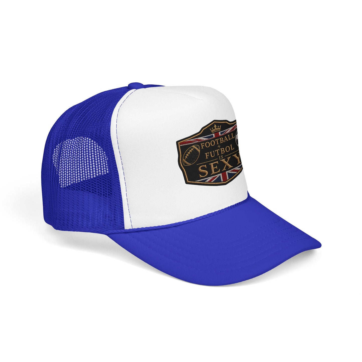 UK Football + Futbol Is Sexy Trucker Hat
