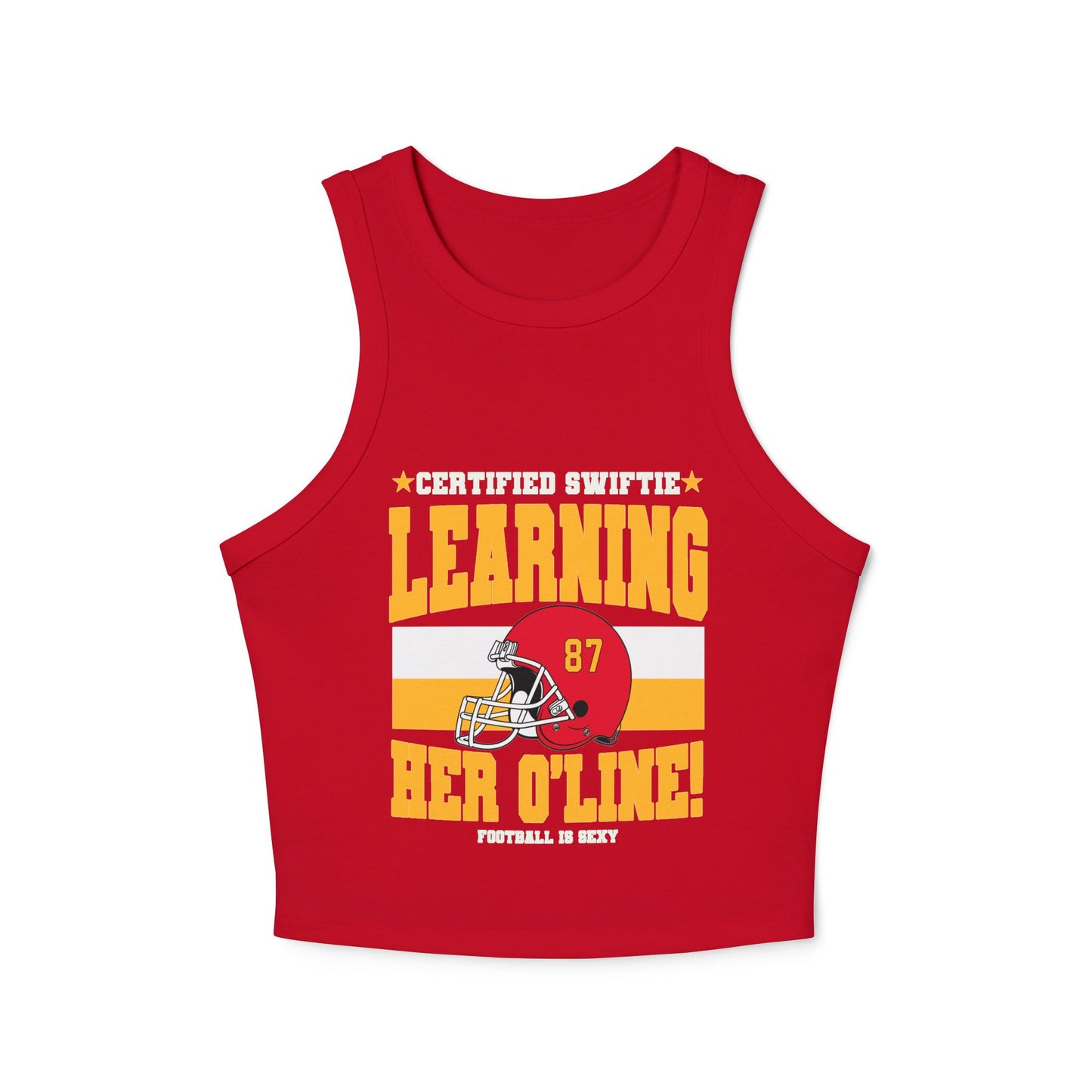 Learning her O-LINE Kansas City Women's Micro Rib Racer Tank Top