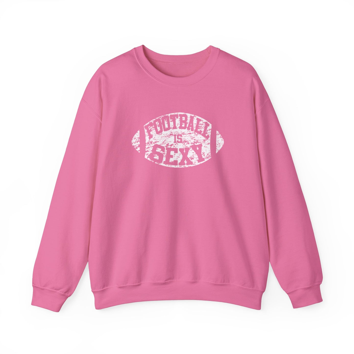 'Football Is Sexy' Crewneck Sweatshirt - Pink