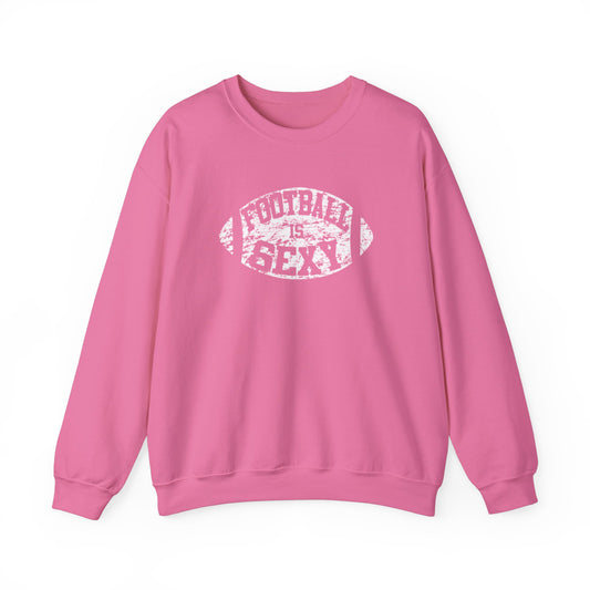 'Football Is Sexy' Crewneck Sweatshirt - Pink