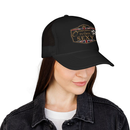 UK Football + Futbol Is Sexy Trucker Hat