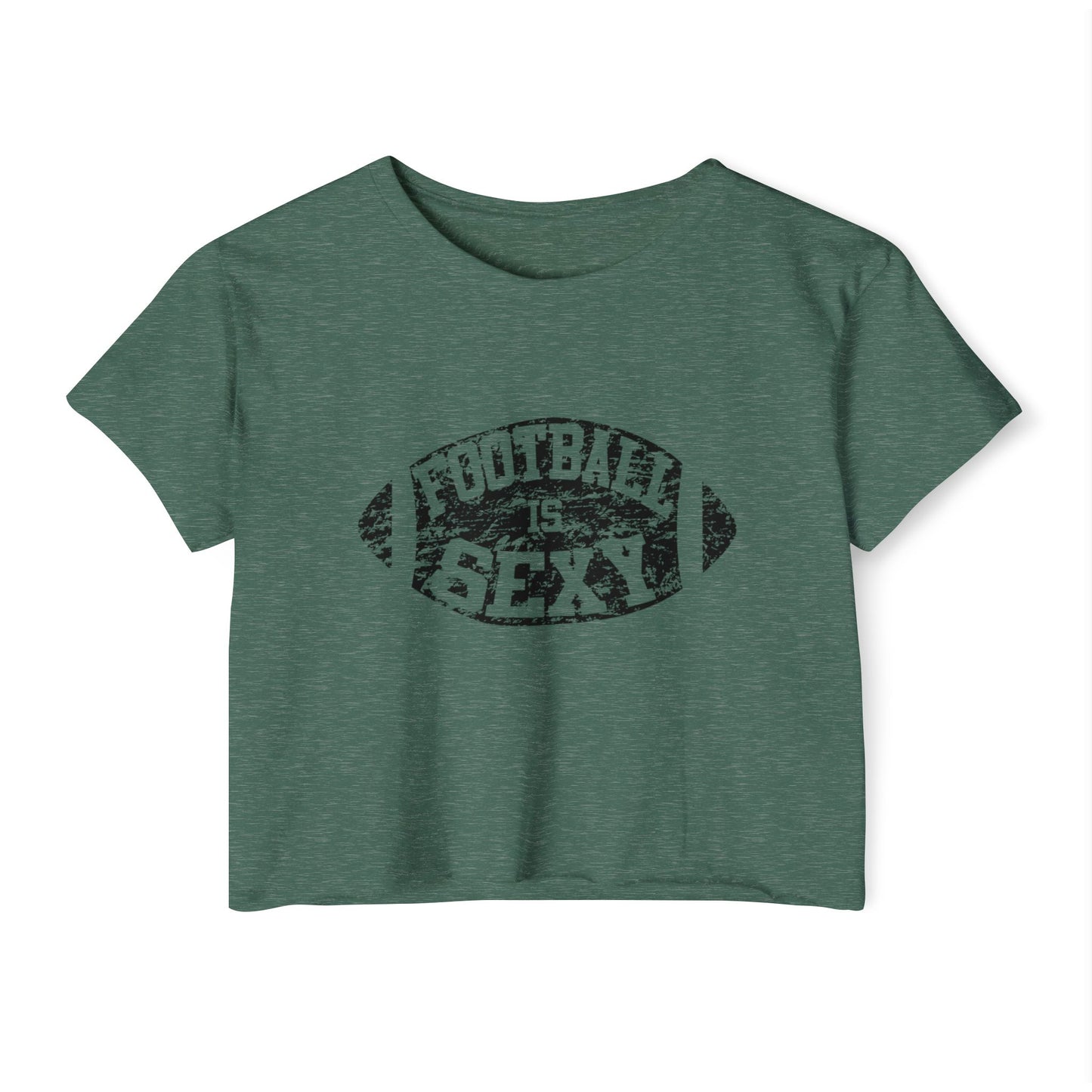 'Football Is Sexy' Crop Tee | Black Logo