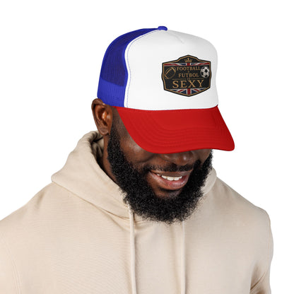 UK Football + Futbol Is Sexy Trucker Hat