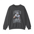 I want to BROCK Crewneck Sweatshirt - Las Vegas White Jersey