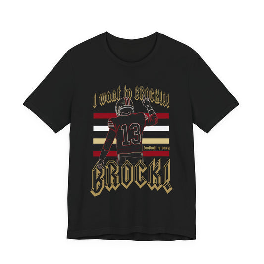 San Francisco I Want to Brock! Striped Lounge Crew T-shirt