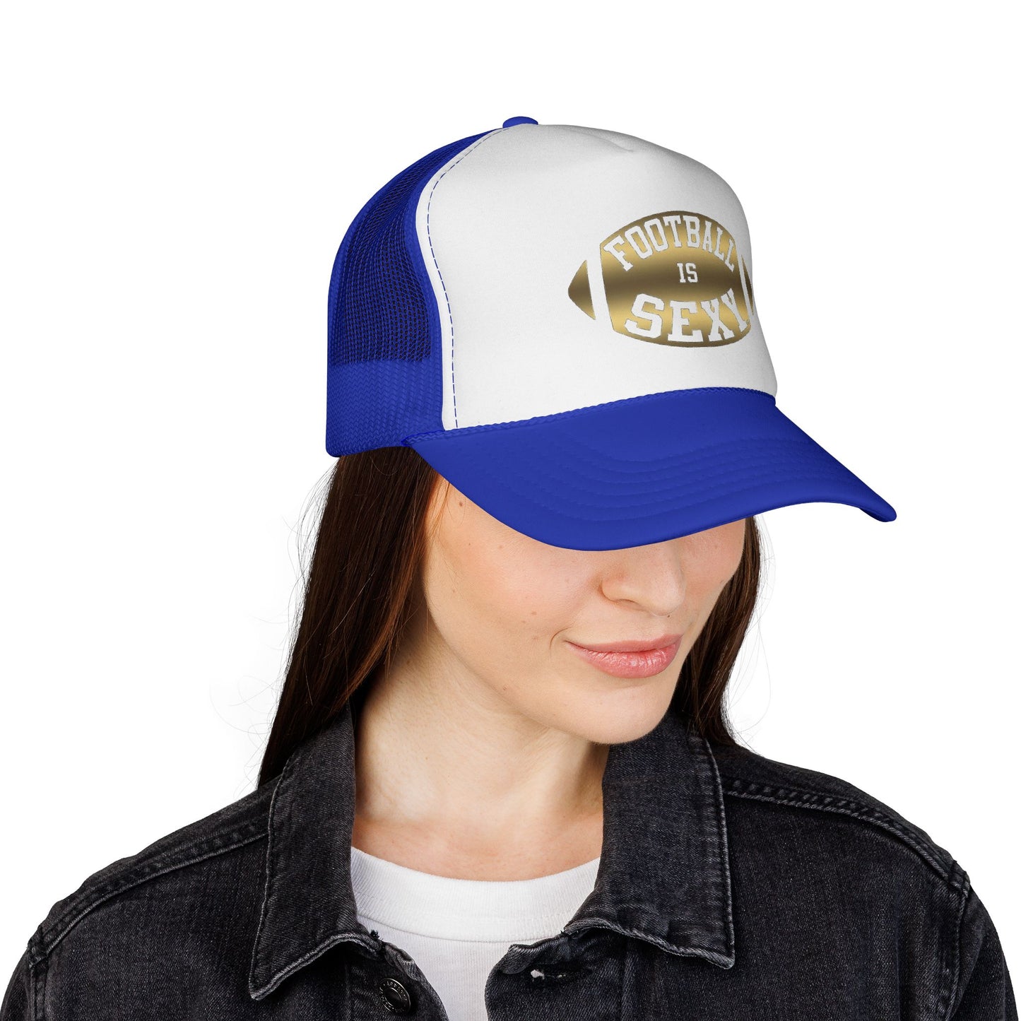 Football Is Sexy Gold Logo Trucker Hat