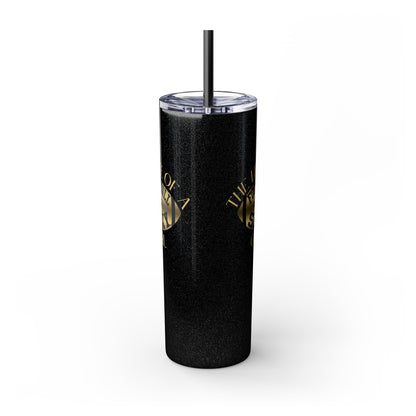 The Life of a Football Girl Skinny Tumbler, 20oz