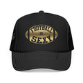 Football Is Sexy Black / Gold Logo Foam Trucker Hat