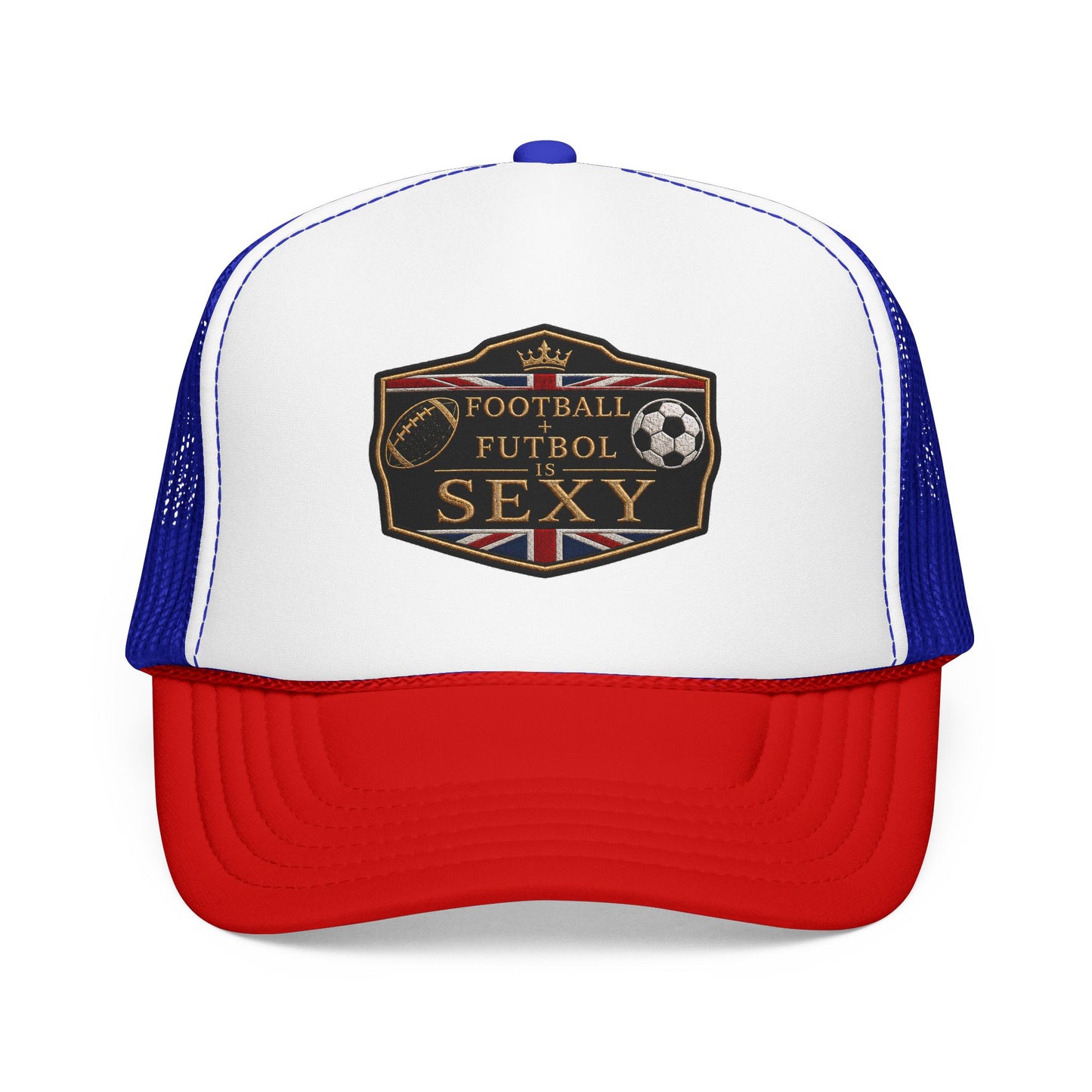 UK Football + Futbol Is Sexy Trucker Hat