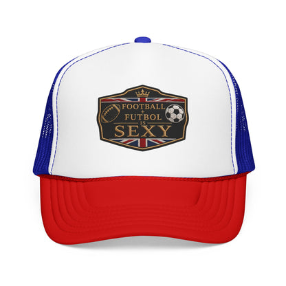 UK Football + Futbol Is Sexy Trucker Hat
