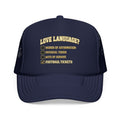 What's My Love Language Check Box Foam Trucker Hat