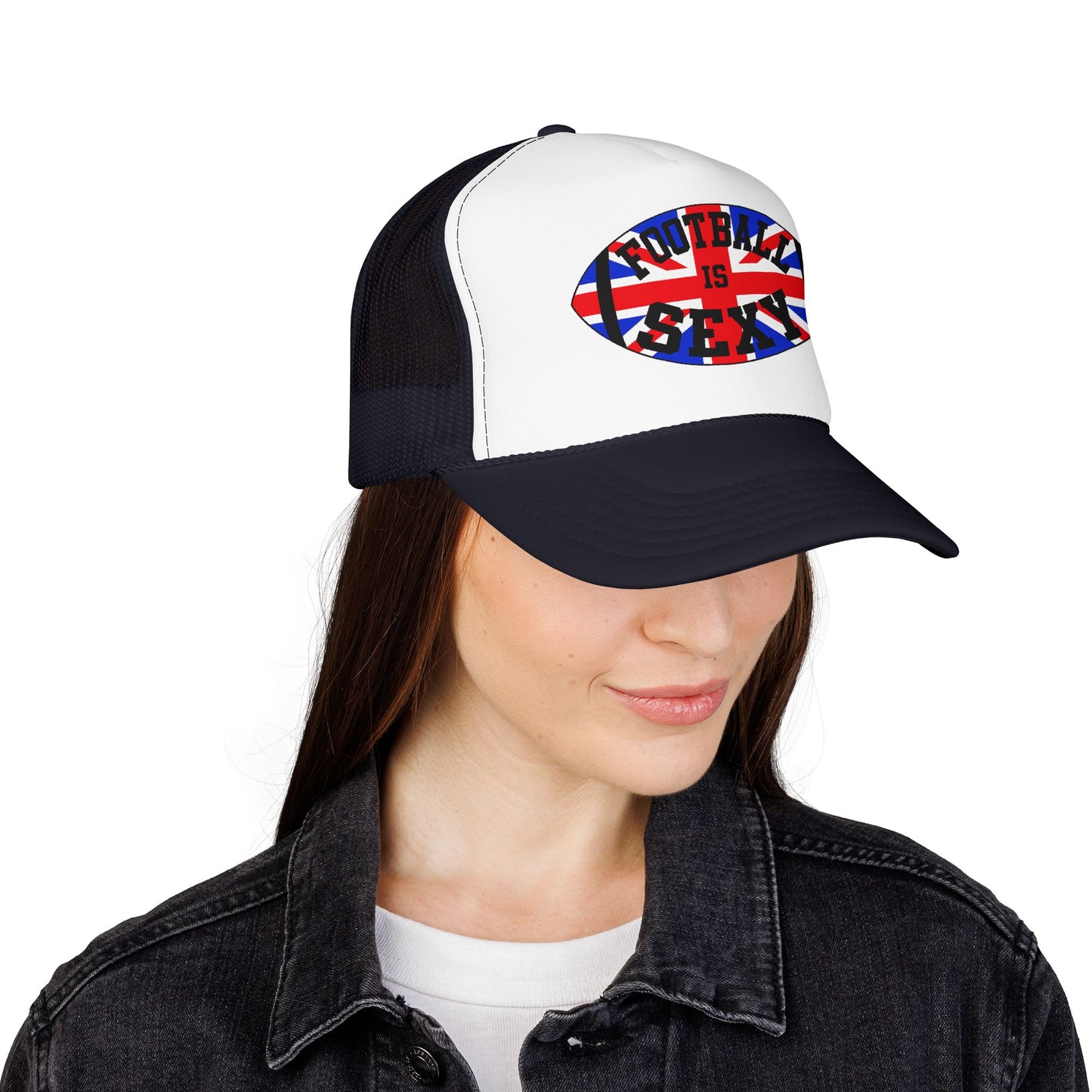 UK Flag Football Is Sexy Foam Trucker Hat