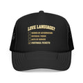 What's My Love Language Check Box Foam Trucker Hat