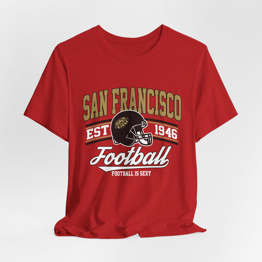 San Francisco Football Est. 1946 Black Outline Lounge Crew