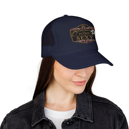 UK Football + Futbol Is Sexy Trucker Hat