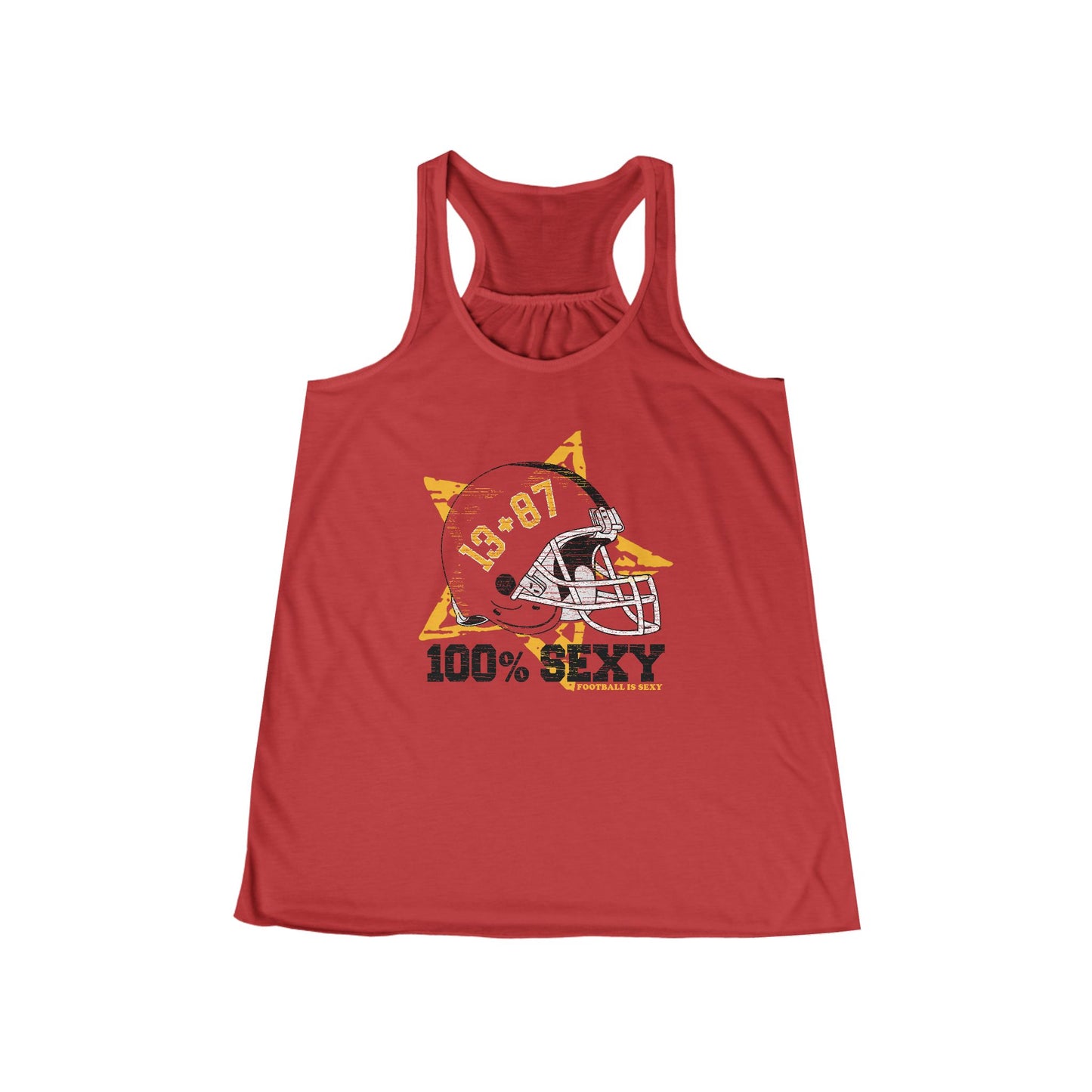 13+87 = 100% SEXY Flowy Tank - Red