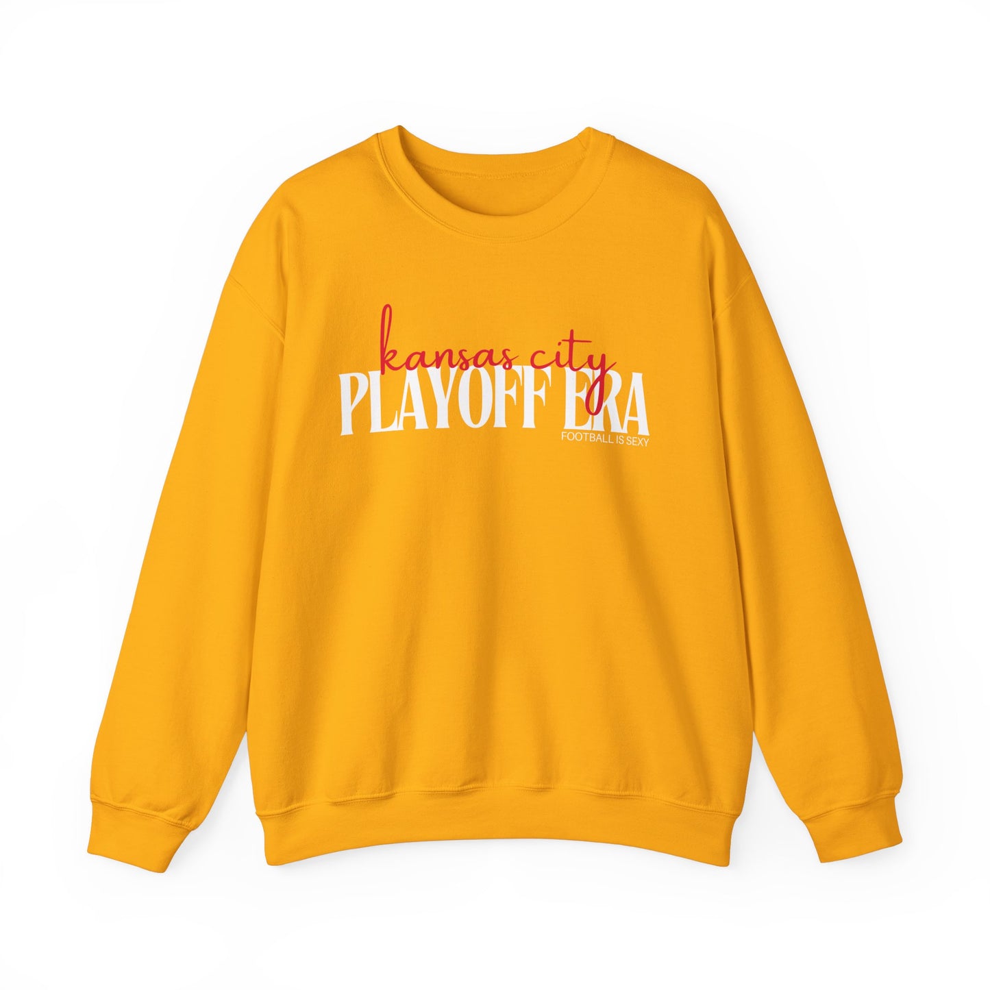 Kansas City Playoff Era Crewneck Sweatshirt - Yellow