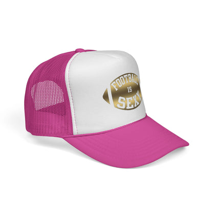 Football Is Sexy Gold Logo Trucker Hat