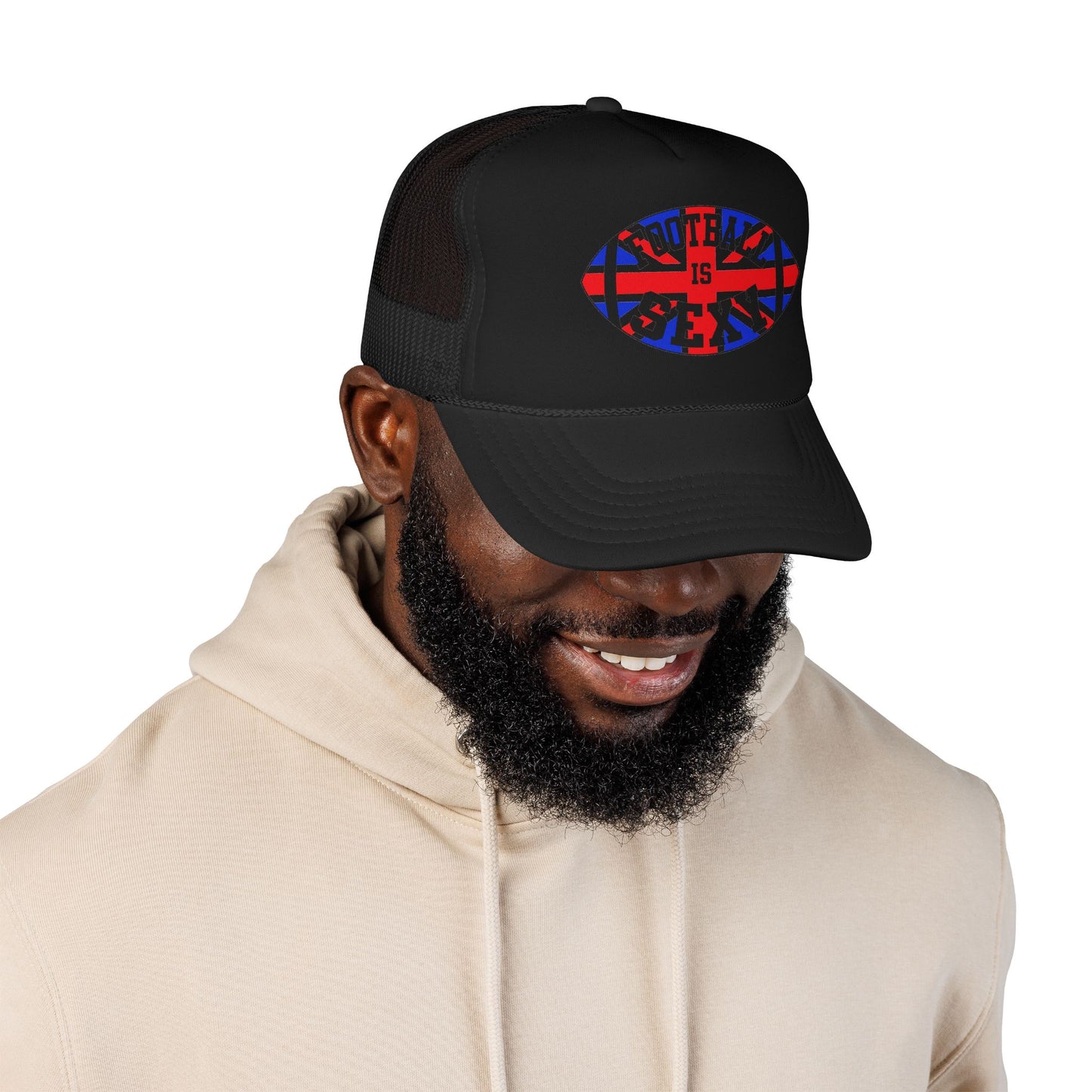 UK Flag Football Is Sexy Foam Trucker Hat